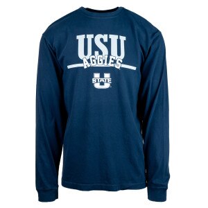 USU aggies u-state logo navy long sleeve unisex t-shirt